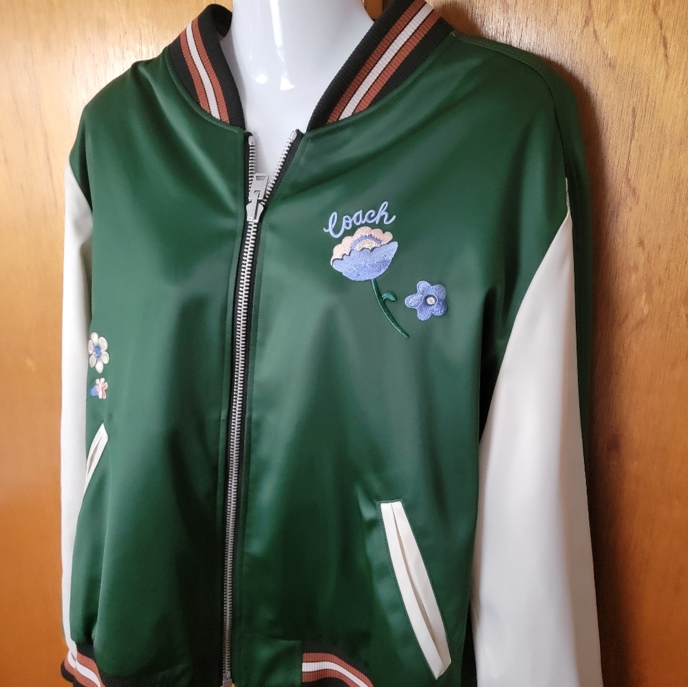 Bnwt coach reversible bomber jacket